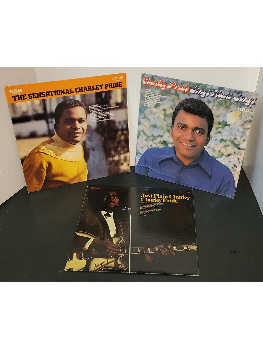 Charley Pride The Sensational, Just Plain Charley- Lot of 3 Records '69-'71